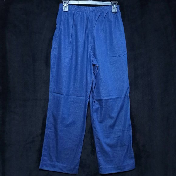 Alfred Dunner Pants Size 8P‎ Petite Blue Polyester Cotton Blend #1207 - Picture 2 of 3